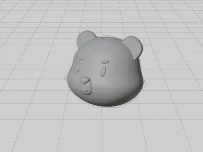 Head Bear in a Box 3D model 3D model