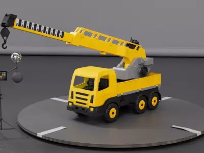 Crane Toy 3D Model Free 3D model
