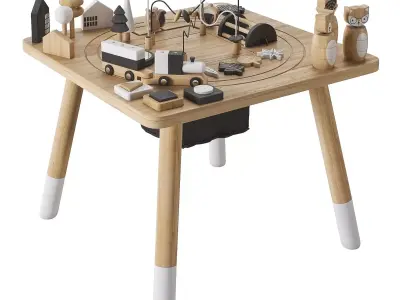 West Elm Wonder and Wise Activity Table 3D model