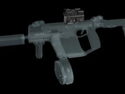 Red Dot Sight SIG SAUER ROMEO8T Low-poly 3D model