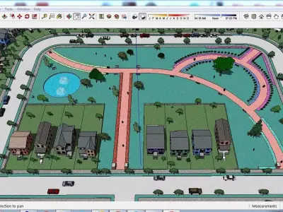 Sketchup Landscape Park E3 Free 3D model