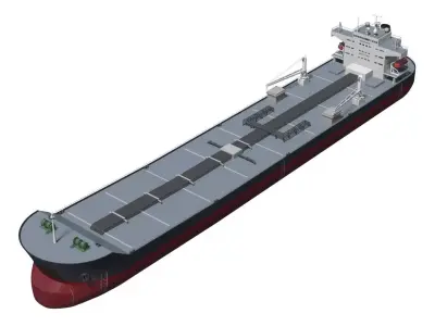 oil tanker 3D model buy
