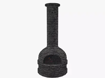 Medieval Chimney 01 Low-poly 3D model
