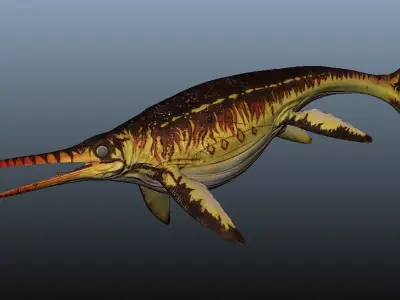Shonisaurus dinosaur 3D model purchase