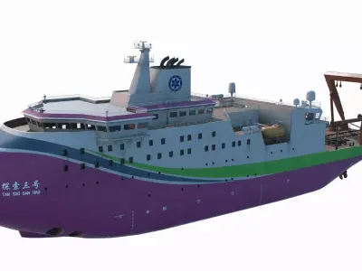 Scientific Research Ship - Explorer III 3D model