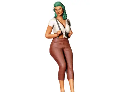 N9 Pin-up girl 3D print model
