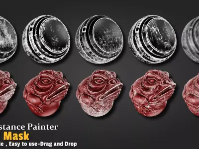 Edge Dirt Smart Mask Substance 3d Painter Texture