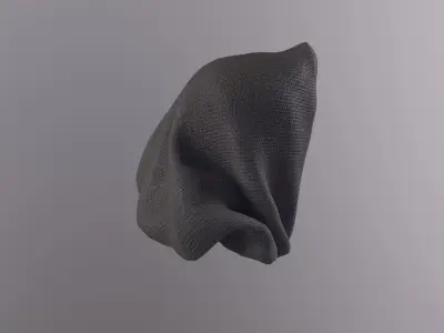 8 simple hoods pack  Low-poly 3D model