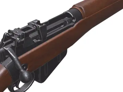 Lee Enfield MK1 Low-poly PBR Free low-poly 3D model