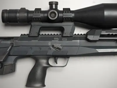 TTS Xceed sniper rifle Low-poly 3D model