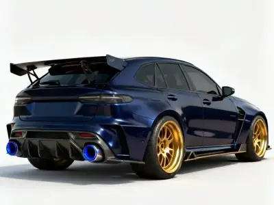 Track-Tuned Widebody Sport SUV 3D Model Low-poly 3D model