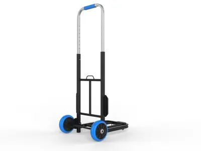 Cart Storage Blue 3D model