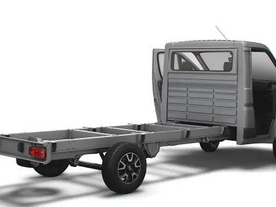 Fiat Ducato Chassis SCab 4035WBXL 2023 3D model