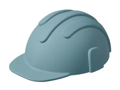 Plastic Exquisite Safety Helmet Toy 3D model
