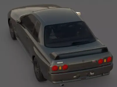 1989 Nissan Skyline GT-R R32 3D Model  The Original Godzilla Low-poly 3D model