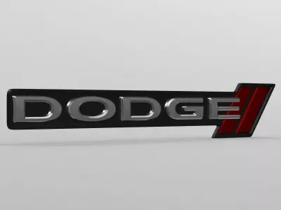 dodge logo 3D model by 3dlogoman