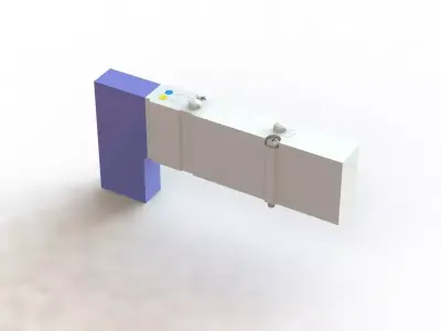 Valvula Solenoide SMC SY5400 51 Solenoid Valve 3D model