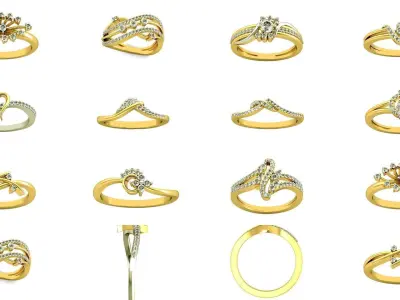 JEWELCAD 219 RING FILES 3D Model Pack