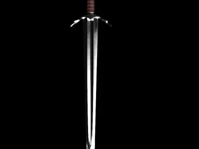 Boromirs sword from LOTR series Low-poly 3D model