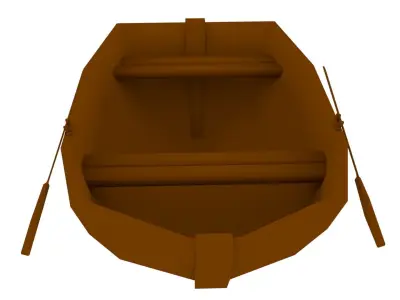 Low poly Boat 3d model Low-poly 3D model