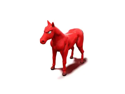 Horse Mad Low-poly 3D model