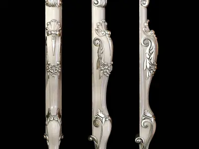 Classic leg 028 3D model