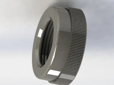 Knurled Nut 3D model
