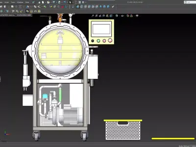 Autoclave sterilizer 100 liter 3D model