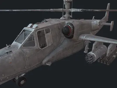 KA-50s Low-poly 3D model