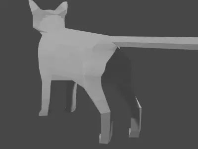 Cat for games Free 3D model