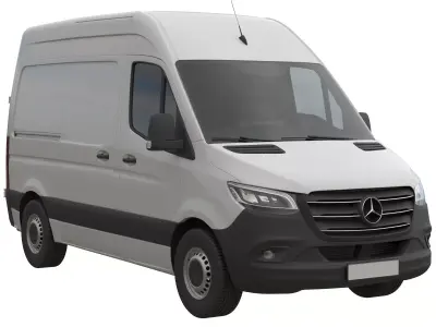 Mercedes Sprinter Detailed interior Compact High Roof 2018 3D model