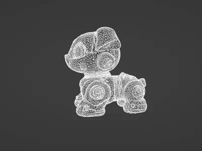 Stylized Robotic Pet Dog 3D model