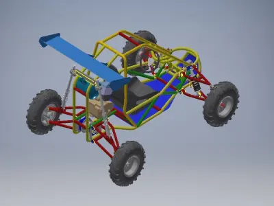Kart cross 250 off road Vehicle 3D model