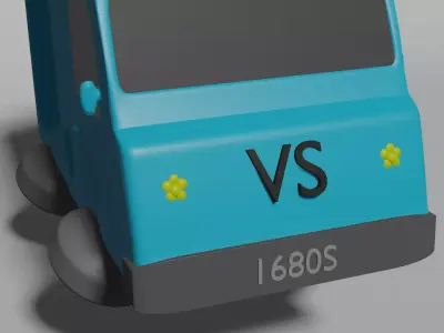 Flower Truck 3D model