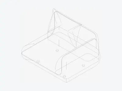 Chair - Sofa - Contemporary - Jack - Armrest Right Low-poly 3D model