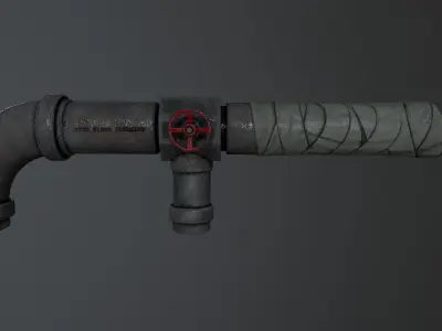 Leadpipe Low-poly 3D model