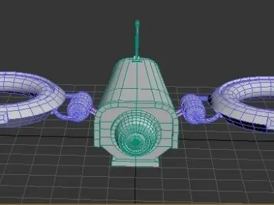 Drone Sci-fi Electric Low-Poly 3D Model Low-poly 3D model
