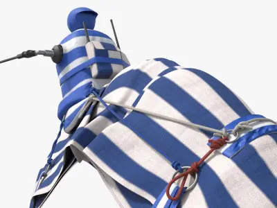  Camel Racing Saddle Gear Striped Blue 
