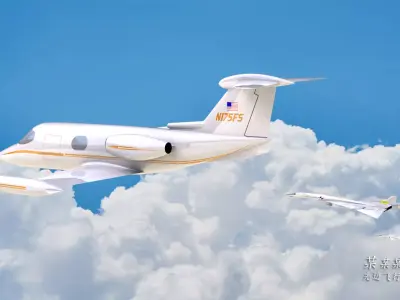 Learjet 23 3D model