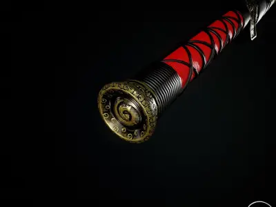 HanJian Sword Low-poly 3D model