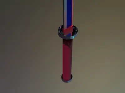 Sword Collection three poles Free low-poly 3D model