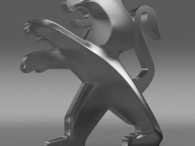 Peugeot Logo 3D model from CGTrader