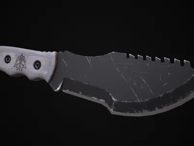 Tracker Knife Low-poly 3D model