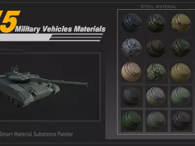 Military Vehicles Materials 3D model