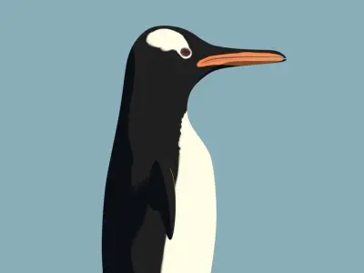 Penguin - NPR Free low-poly 3D model