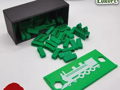 TICKET TO RIDE EUROPE INTERNAL ORGANIZER BY AM-MEDIA 3D print model