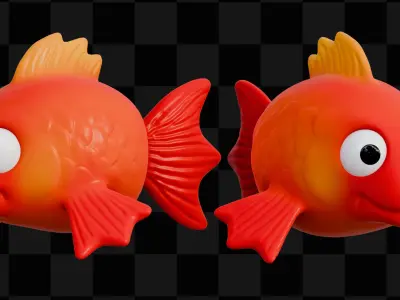 Cute Fish Sculpt - Free Project Files Free 3D model