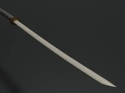 Simple melee weapon Low-poly 3D model