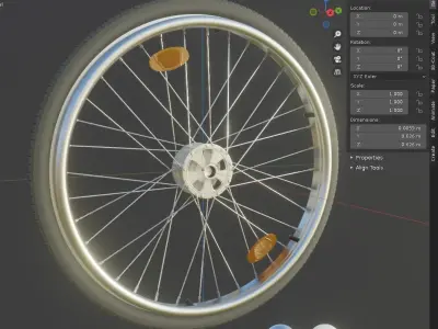 High-Poly Wheelchair with Parts and Procedural PBR Materials 3D Model Pack