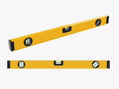 Bubble level building 01 3D model